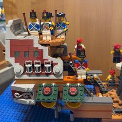 Lego Boat And 36 Lego Minifigures 