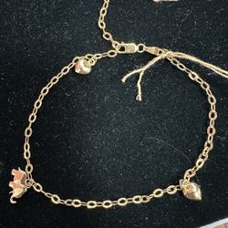 14k Curb Chain Anklet 