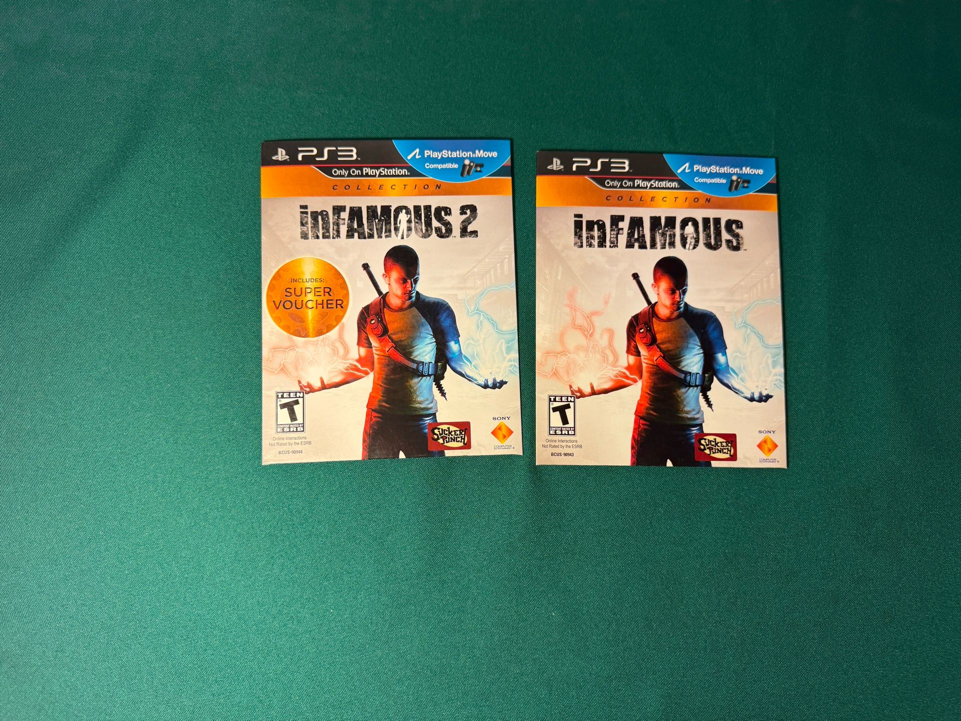Infamous 1 And 2 In Cardboard Sleves PS3