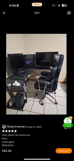 Computer table w CPU stand