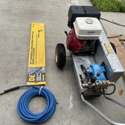 Pressure Washer With Cat Pump Commercial Machine 4.5 Gallon Industrial Very Powerful Machine With Cat Pump 