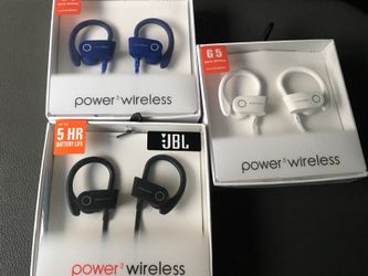 Power wireless headphones