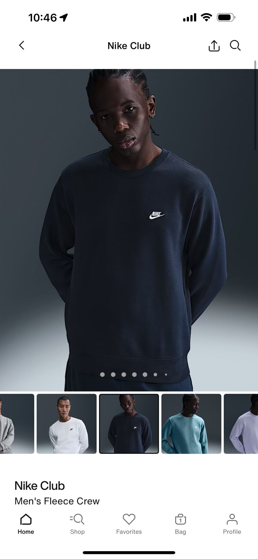 Nike Crewneck Fleece Blue