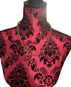 Claire's Pearl Necklace Gold Color