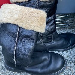 Ugg Boots Size 8, Leather Not Suede