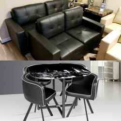 Hot Package Buy: Sofa & Loveseat | 5pcs Dining Set | Financing Available | $625