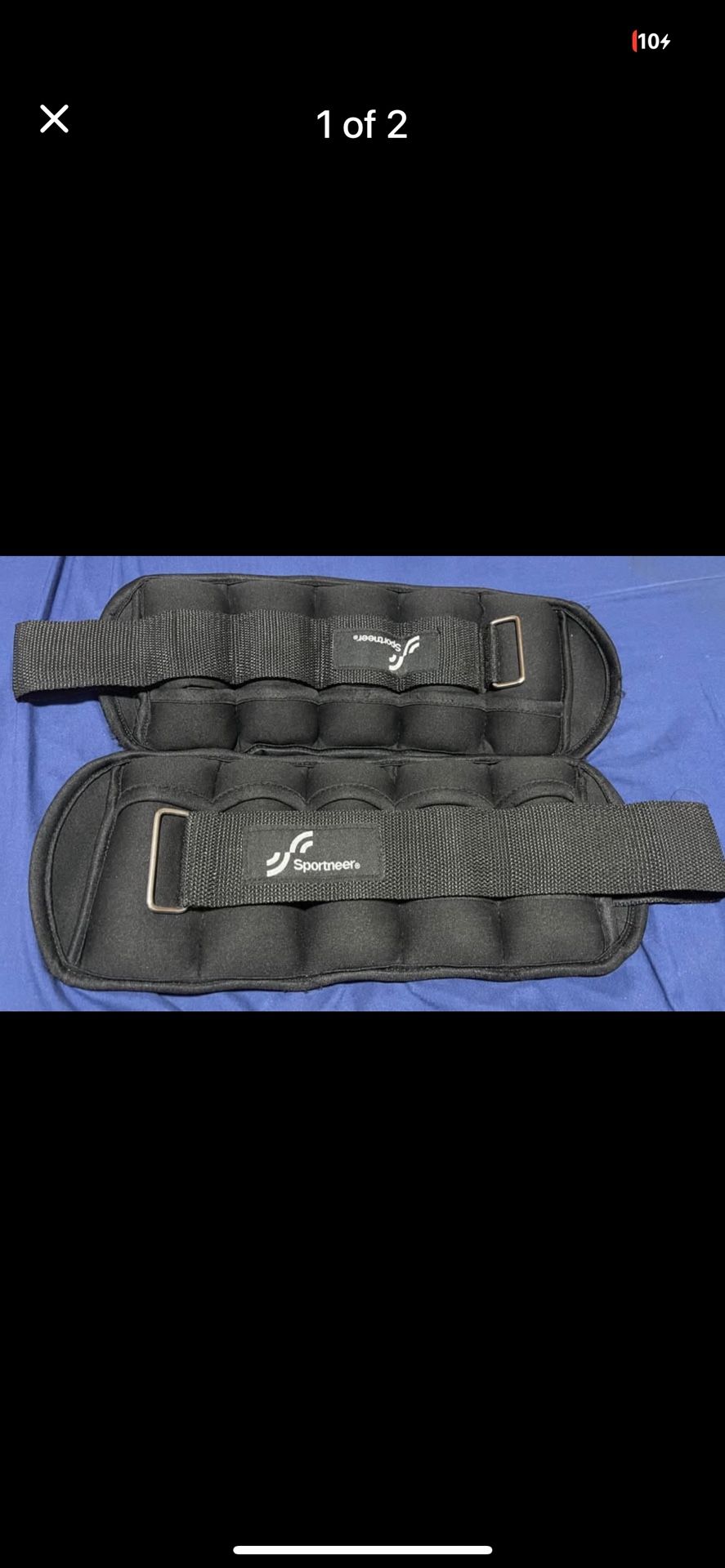 Sportneer Adjustable Ankle Weights 1 Pair 2 4 6 8 10 Lbs