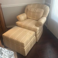 Thomasville Chair And Ottoman