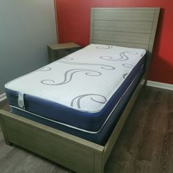 NEW TWIN-SIZE MATTRESS AND BOX SPRING - 2PC