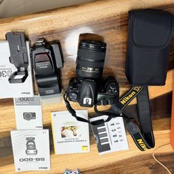 Nikon D300 With Zoom Lens 