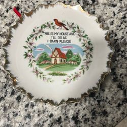 Vintage Decorative Plate