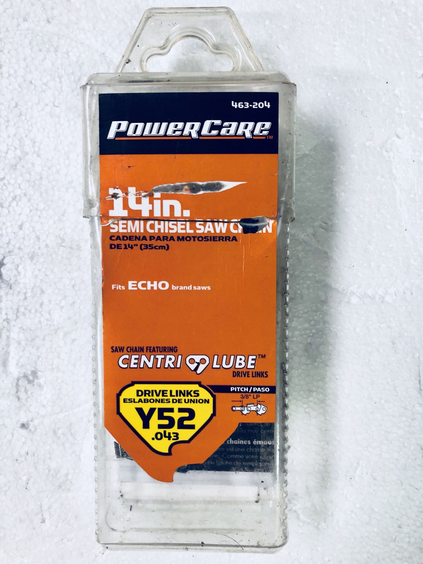 Power care Y52 14in chainsaw chain
