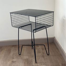 Modern black nightstand / side table