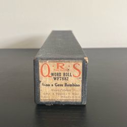 QRS Piano Player Word Roll Inno a Gesu Bambino WF7882 Antique