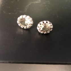 Silver and clear stone