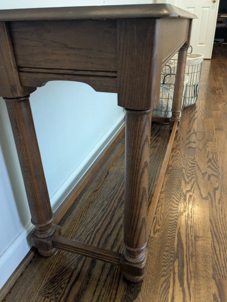 Solid Wood End Tables And Buffet