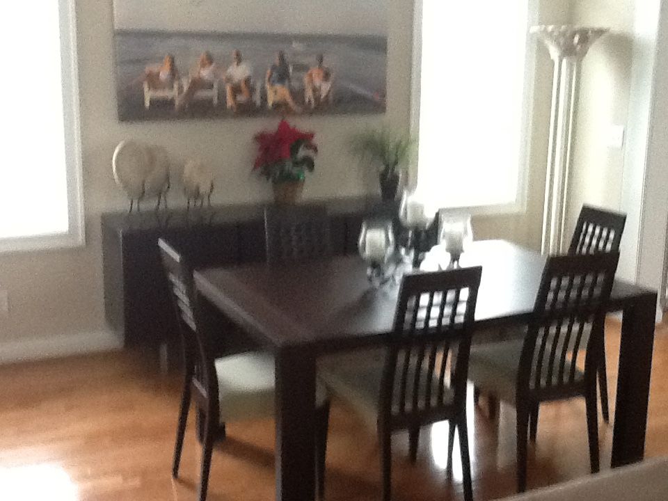 Caligaris Dining Room Table & Hutch