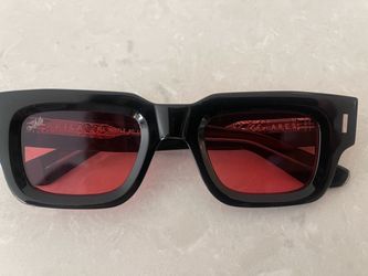 Akila Ares Sunglasses Black Frame Red Lens