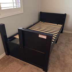 Navy Bunk Bed With 6 drawer dresser