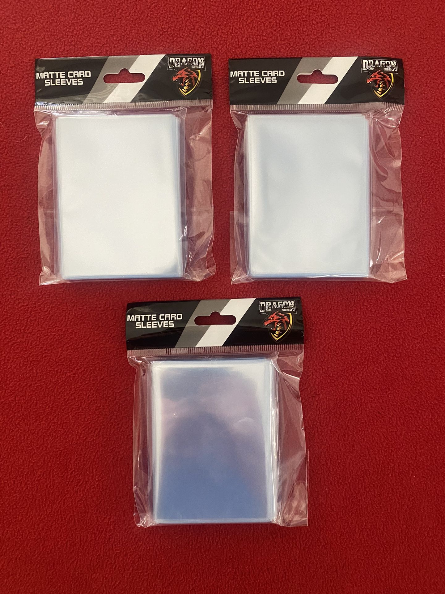 x300 Clear Matte Trading Card Sleeves