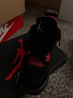 Air Jordan 4 Retro Red Thunder Black/Red Size 5Y