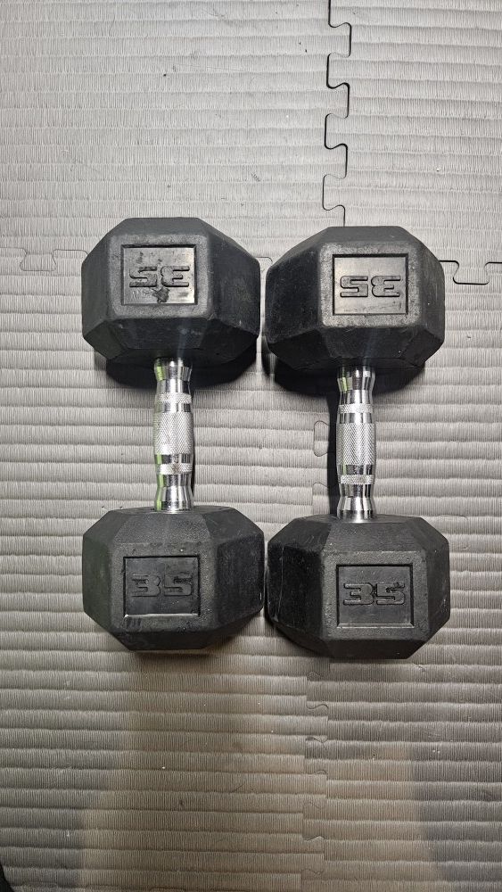 35 Lb Dumbells