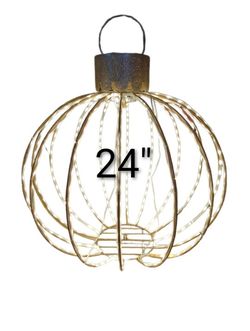 24"  Outdoor Christmas Ornament With Led Lights 