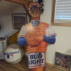 Budweiser and Bud Light Life-size Cardboard Bottles