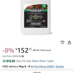 CONTROL SOLUTIONS (contact info removed)0 2.5 Gallon Eraser Grass Super Concentrate Weed Killers 100+ bought in past month