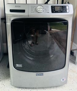 Washing machine - Maytag front-loading model, Metallic Slate