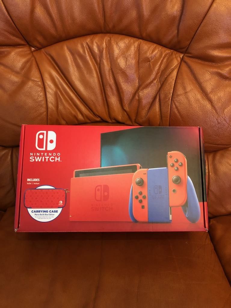 Nintendo Switch Mario Red N Blue Limited Edition