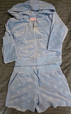 Juicy Couture Velour Hoodie and Shorts Set