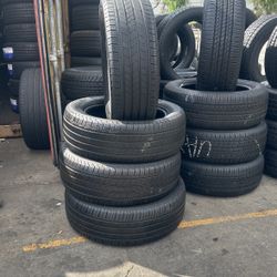 235/55R19 MICHELIN A SET OF FOUR USED TIRES
