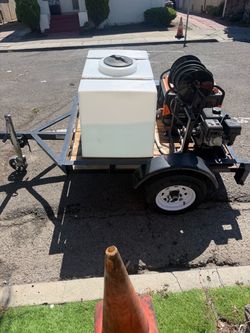 Pressure washer trailer