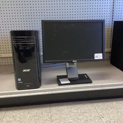 Desktop PC With Monitor