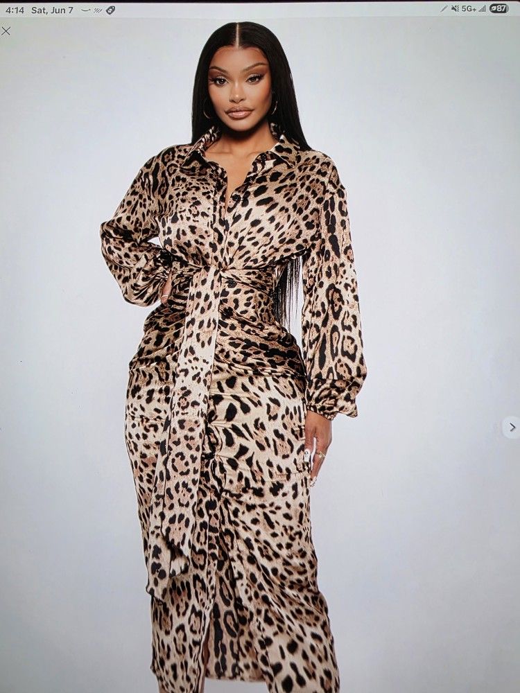 Make Me Roar Midi Dress