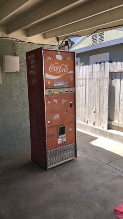 Coke Cola machine old, antique , vintage classic