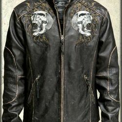 Leather Jacket Xl