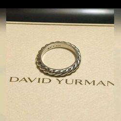 Sz 7 David Yurman Sculpture Cable Band RING 