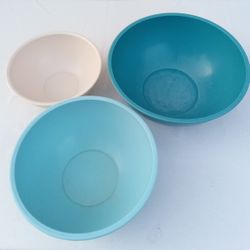 Set of 3 GHP High-Quality Durable & Long-Lasting Melamine Plastic Nesting Mixing Bowls