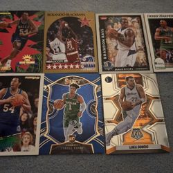 Lot of 7 Dallas Mavericks MBA Basketball Cards