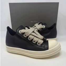 Rick Owens Jumbolace Low top “Cream & Black”