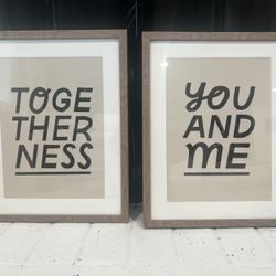 (Set Of 2) 16”x 20” Framed Wall Art