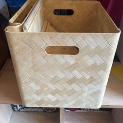 Two Wooden Bins
