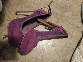 Call It Spring Size 7 Puprle Heels