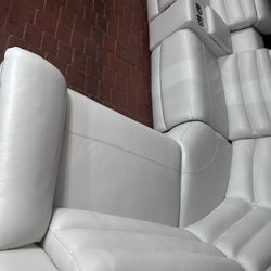 SECTIONAL GENUINE 💯 % LEATHER RECLINER ELECTRIC ✅💥🚛