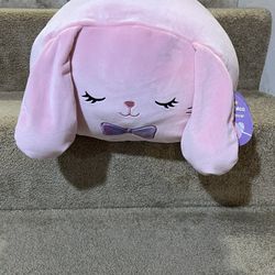 Bop the Bunny Pink long Ears Squishmallow Stackable 12" w Tag