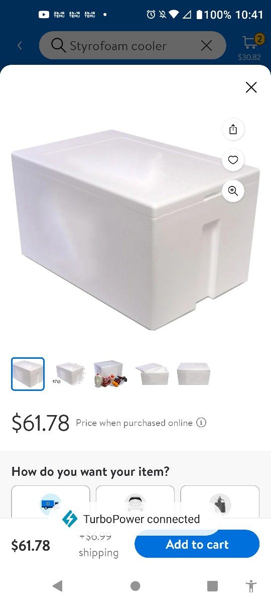 High Density Styrofoam Coolers