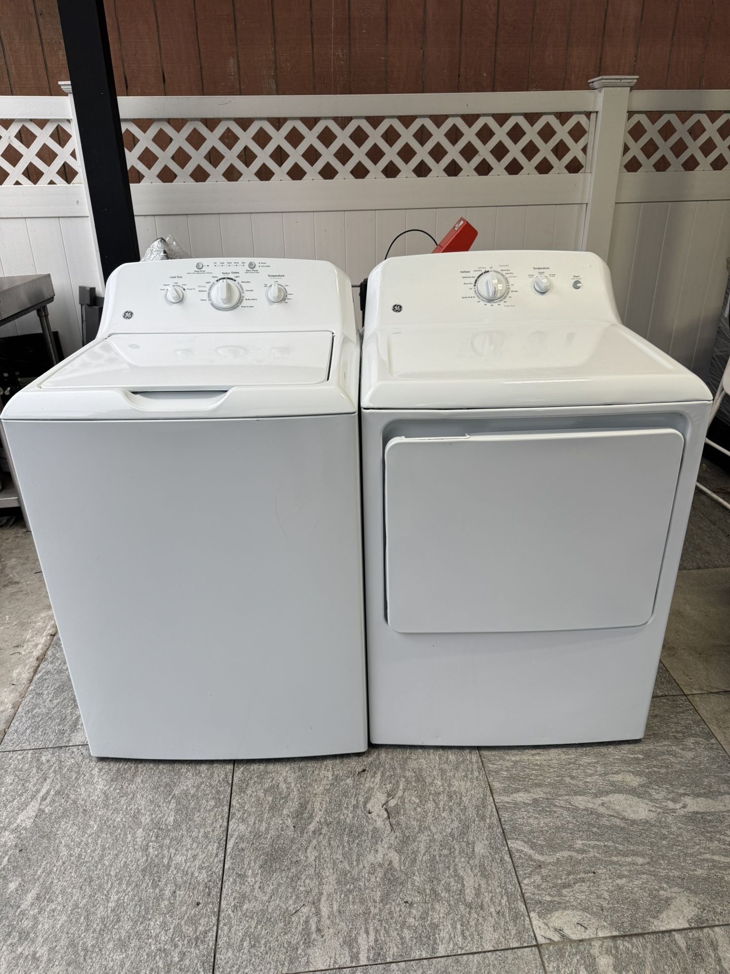 GE Washer And Electric Dryer Almost New One Receipt For 90 Days Warranty