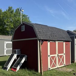  FOR SALE: 10x12 Insulated Shed – Double Lofted, Finished, AC Included  